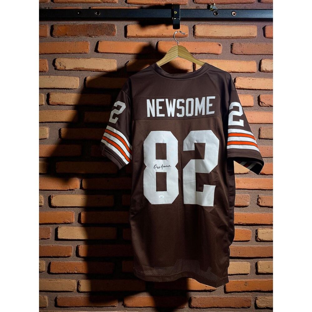 Ozzie Newsome Autographed Cleveland Browns Custom Jersey – XL - JSA Certified